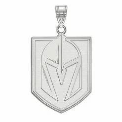 LogoArt Sterling Silver Las Vegas Golden Knights Extra Large Pendant
