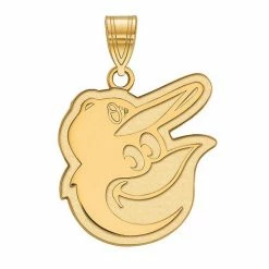 LogoArt 14k Gold Baltimore Orioles Large Pendant