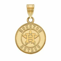 LogoArt 10k Gold Houston Astros Logo Pendant