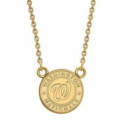 LogoArt 14K Gold Washington Nationals Pendant Necklace 10k Gold