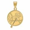 LogoArt 10k Gold New York Yankees Alternate Logo Large Pendant