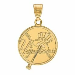 LogoArt 10k Gold New York Yankees Alternate Logo Large Pendant