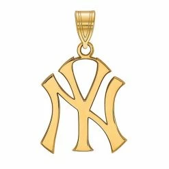 LogoArt 10k White Gold New York Yankees Large Pendant 10k Gold