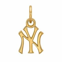 LogoArt 10k Gold New York Yankees Mini Pendant