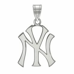 LogoArt 14K White Gold New York Yankees Pendant