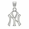 LogoArt 10k Gold New York Yankees Small Pendant 10k Whgold