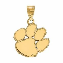 LogoArt 14k Yellow Gold Clemson Tigers Medium Pendant