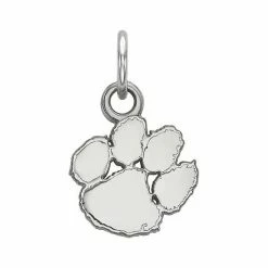 LogoArt 14k White Gold Clemson Tigers XS Pendant