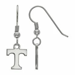 LogoArt Tennessee Volunteers Sterling Silver Rhodium Plated XS Dangle Earrings