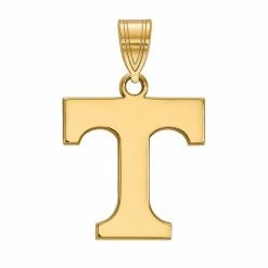 LogoArt Tennessee Volunteers Sterling Silver 14K Gold Plated Medium Pendant