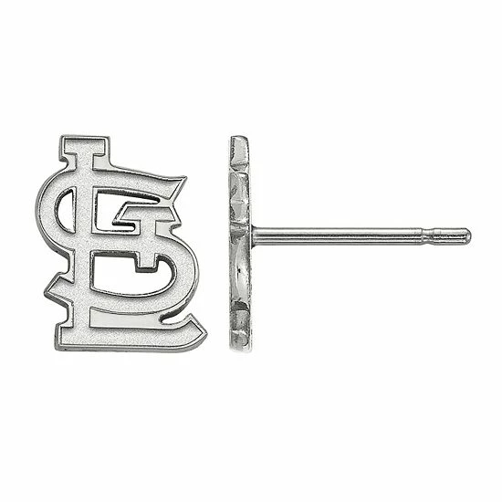 LogoArt 10k Gold St. Louis Cardinals Extra-Small Post Earrings - Image 3