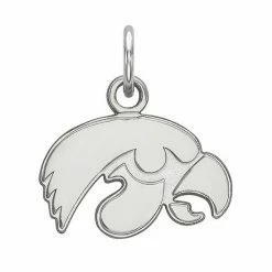 LogoArt 10K White Gold Iowa Hawkeyes XS Pendant