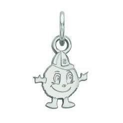 LogoArt Syracuse Orange 10K White Gold XS Pendant