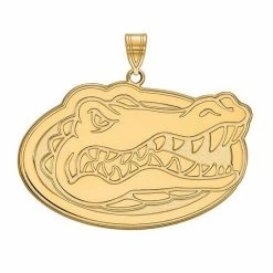 LogoArt 14K Gold Plated Florida Gators Extra Large Pendant