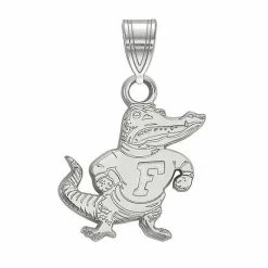 LogoArt 14K White Gold Florida Gators Small Pendant