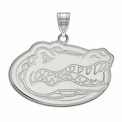 LogoArt 14K White Gold Florida Gators Large Pendant