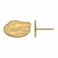 LogoArt 14K Gold Plated Florida Gators Extra Small Post Earrings