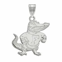 LogoArt Sterling Silver Florida Gators Large Pendant