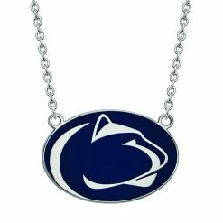LogoArt Penn State Nittany Lions Sterling Silver Large Enamel Pendant