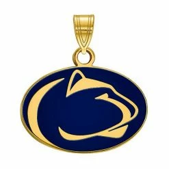 LogoArt 14K Gold Over Silver Penn State Nittany Lions Small Enamel Pendant