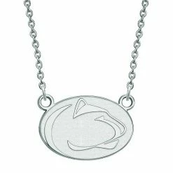 LogoArt 14K White Gold Penn State Nittany Lions Small Pendant