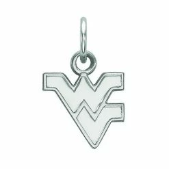LogoArt Sterling Silver West Virginia Mountaineers Extra Small Pendant