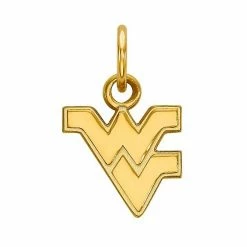 LogoArt 14K Gold PlatedWest Virginia Mountaineers Extra Small Pendant
