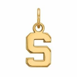 LogoArt 14K Gold Over Silver Michigan State Spartans Extra Small Pendant