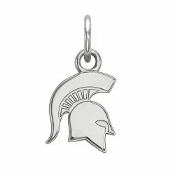 LogoArt 14K White Gold Michigan State Spartans Extra Small Pendant