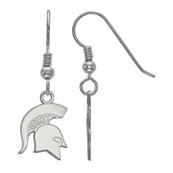 LogoArt Sterling Silver Michigan State Spartans Dangle Earrings