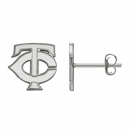 LogoArt 10k Gold Minnesota Twins Extra-Small Post Earrings - Image 2