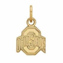 LogoArt 14K Gold Ohio State Small Pendant