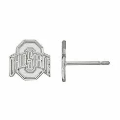 LogoArt Sterling Silver Ohio State Small Stud Earrings