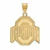LogoArt 10K Gold Ohio State Large Pendant