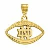 LogoArt 10K Gold Notre Dame Football Pendant