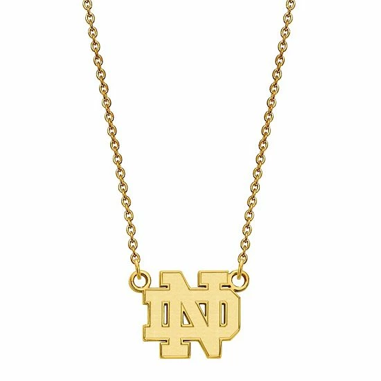 LogoArt 10k Gold Notre Dame Fighting Irish Pendant Necklace