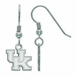 LogoArt Sterling Silver Kentucky Wildcats Drop Earrings