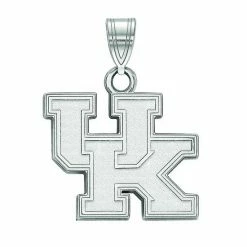 LogoArt 14k White Gold Kentucky Wildcats Pendant Necklace