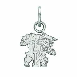 LogoArt 14k White Gold Kentucky Wildcats Pendant Necklace