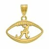 LogoArt 14k Gold Over Silver Alabama Crimson Tide Football Pendant