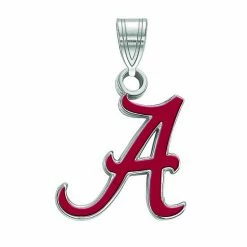 LogoArt Sterling Silver Alabama Crimson Tide Enamel Pendant