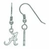 LogoArt Sterling Silver Alabama Crimson Tide Drop Earrings