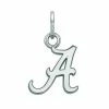 LogoArt 14k White Gold Alabama Crimson Tide Pendant