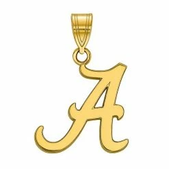 LogoArt 14k Gold Over Silver Alabama Crimson Tide Pendant