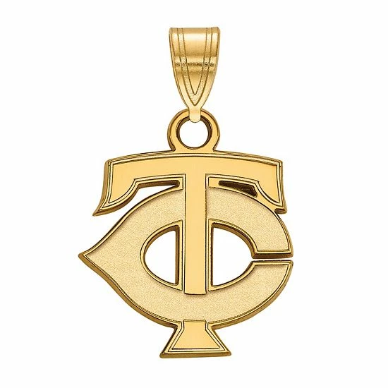 LogoArt 10k Gold Minnesota Twins Small Pendant - Image 3