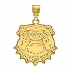 LogoArt Georgia Bulldogs 10K Yellow Gold Large Pendant