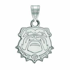 LogoArt Georgia Bulldogs 14K White Gold Small Pendant