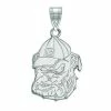 LogoArt Georgia Bulldogs 10K White Gold Large Pendant