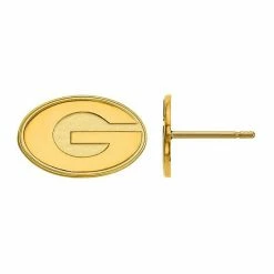 LogoArt Georgia Bulldogs 14K Yellow Gold Post Earrings