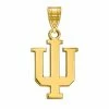 LogoArt Indiana Hoosiers 14K Yellow Gold Medium Pendant